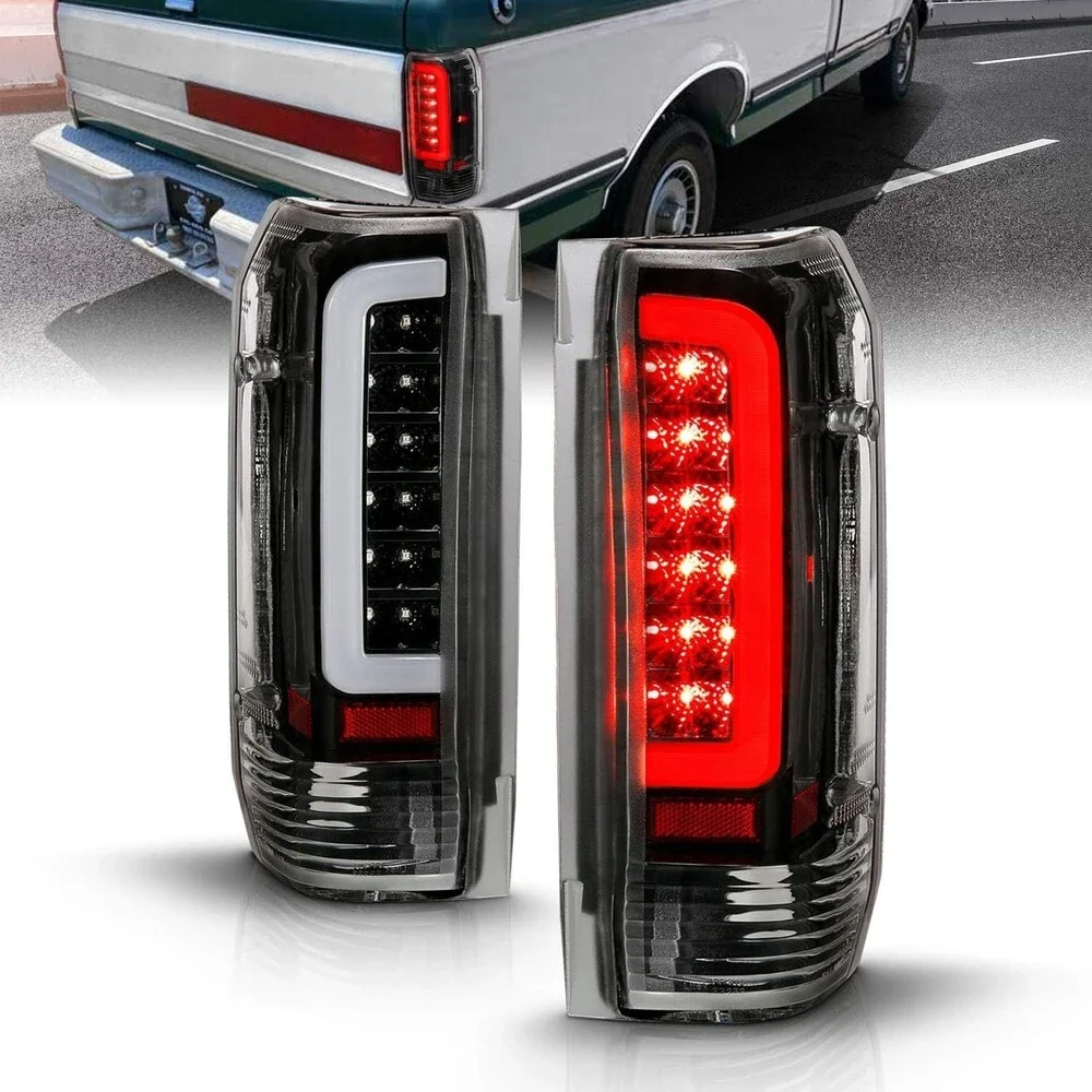 AmeriLite Truck 3D C-Type Halogen, Led, Tube Replacement Tail Light Set